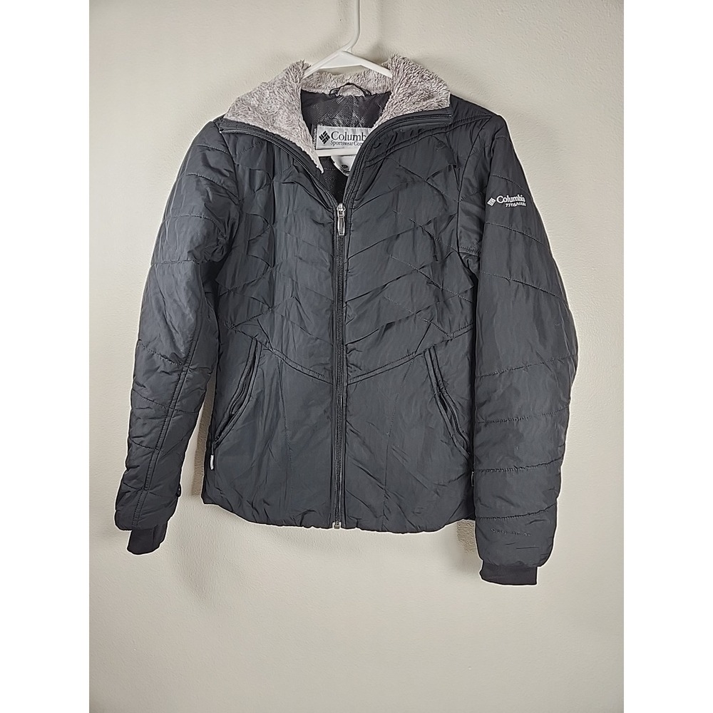 Women's Columbia Kaleidoscope Omni Heat Puffer Jacket Black Size XS
